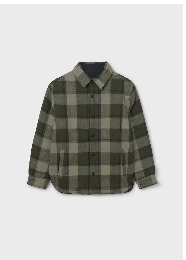 Reversible Jacket Plaid - 7106, Colour: Green, Size: 10