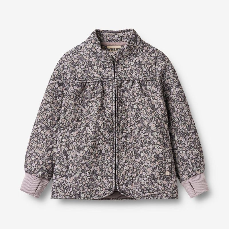 Wheat Thermo Jacket Thilde In Black Sea Flowers