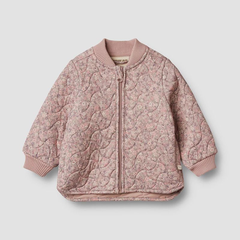 Wheat Infant Thermo Jacket Loui In Powder Flower Meadow