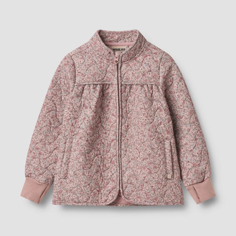 Wheat Thermo Jacket Thilde In Soft Lavender Flowers