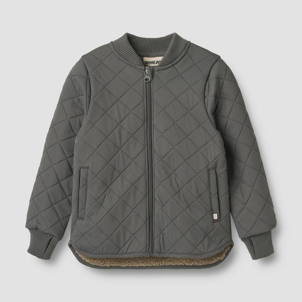 Wheat Thermo Jacket Benni In Black Sea, Size: 3y