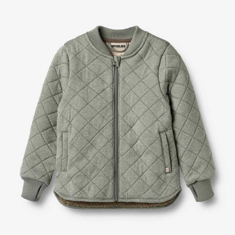 Wheat Thermo Jacket Benni In Thunder Melange