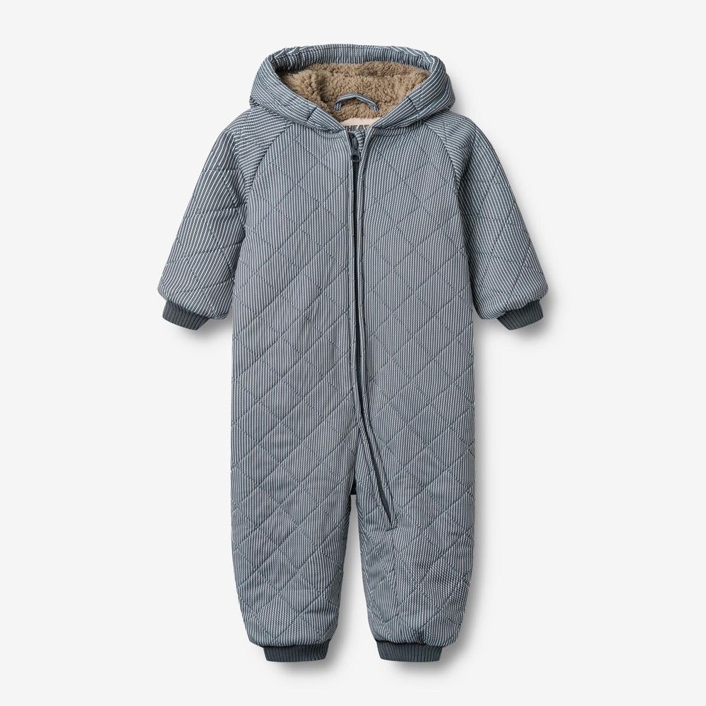Wheat Thermo Suit Krammo In Ink Stripe, Size: 3m