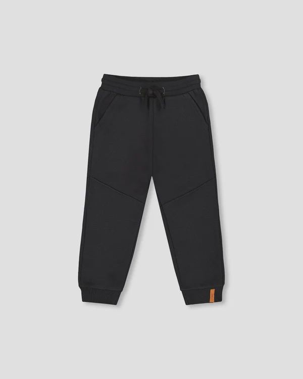 Deux Par Deux Fleece Sweatpants with Pockets Black in Anthracite, Size: 2