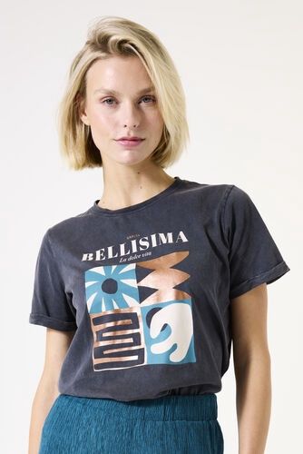 Garcia Women’s Bellissima SS T-Shirt in Antracite