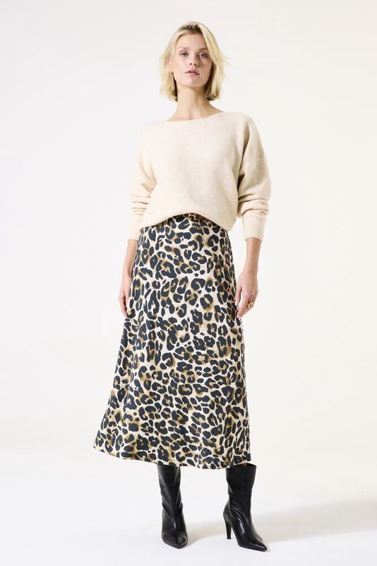 Garcia Women’s Leopard Print Skirt