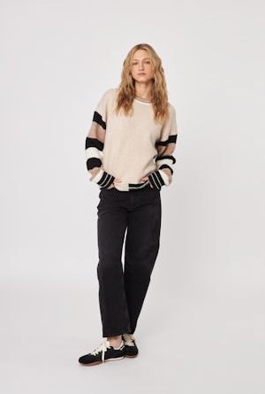 John &amp; Jenn Reed Sweater in Birch Stripe