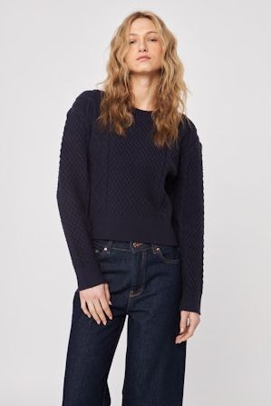 John &amp; Jenn Julien Sweater in Royal Navy, Size: XS
