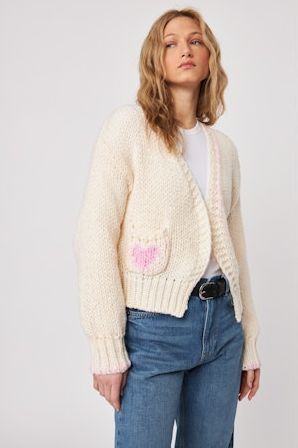 John &amp; Jenn Kendrick Cardigan in Blushing Vanilla, Size: S