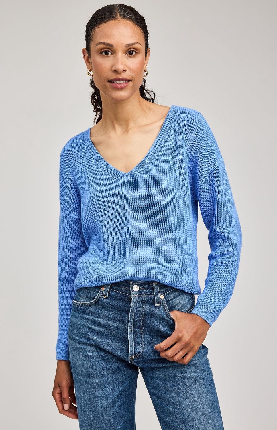 GF Tucker Pullover Sweater in Pacific, Size: XS