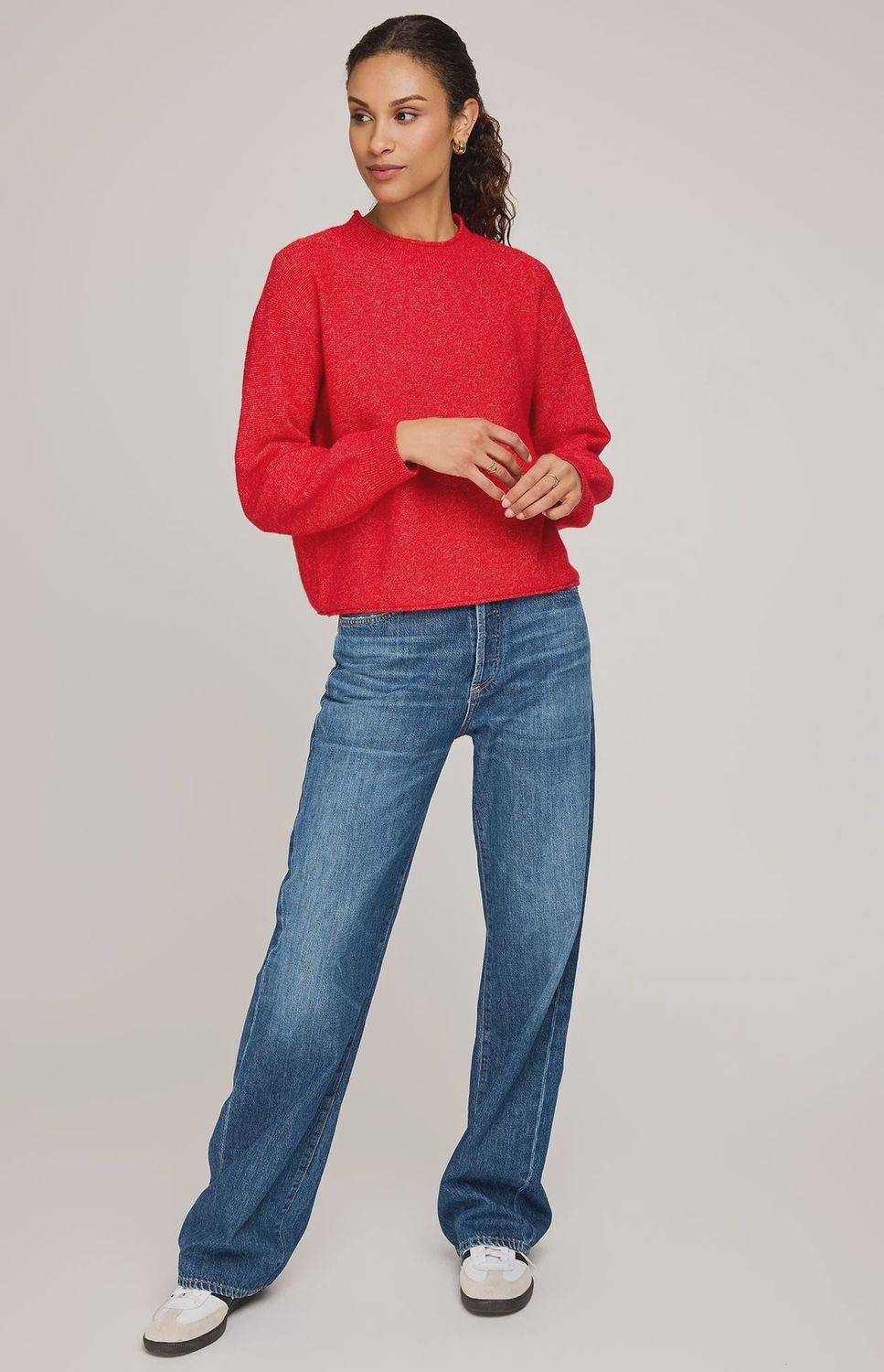 GF Wanda Pullover Sweater in Heather Red, Size: XS