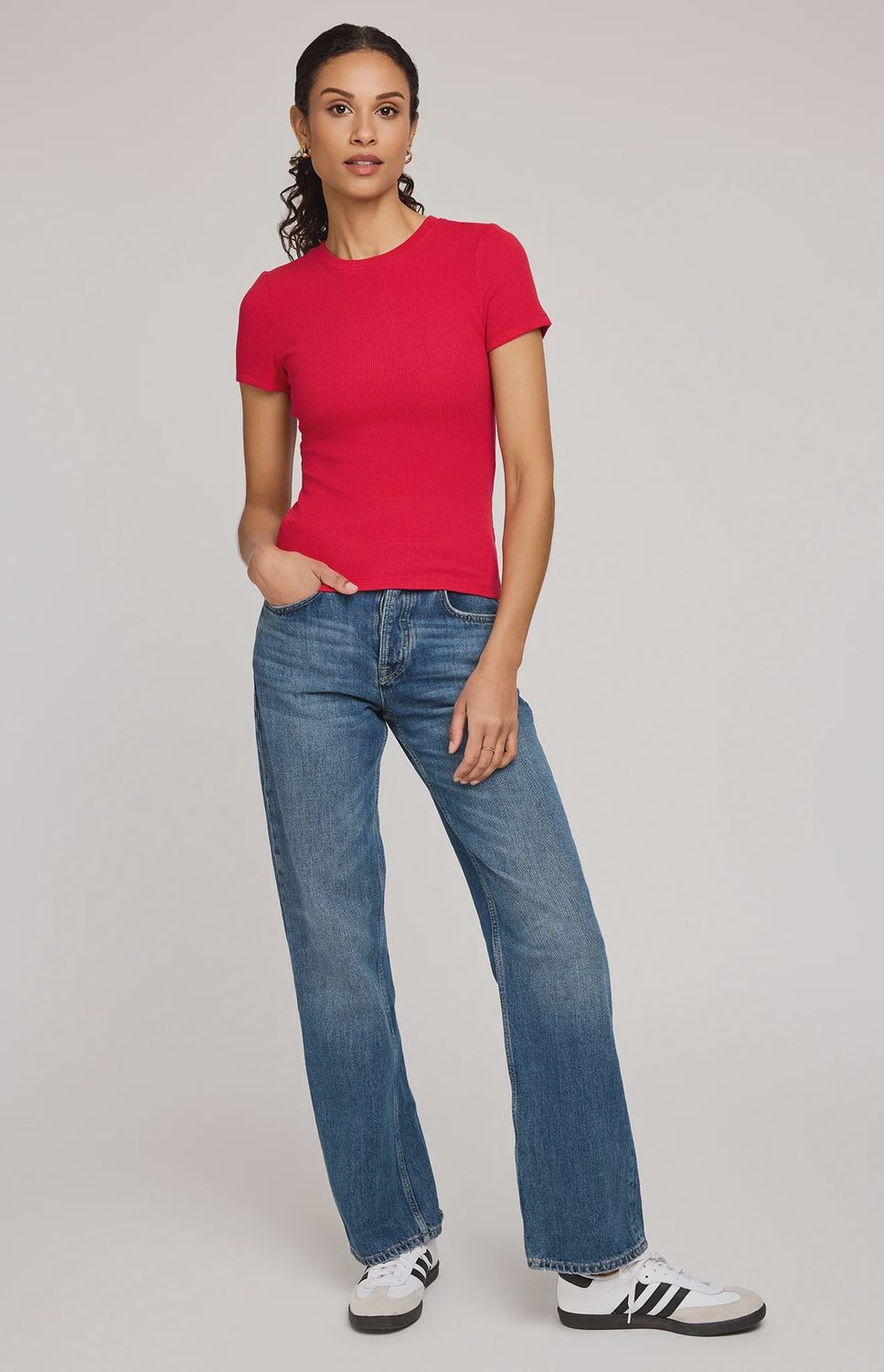 GF Tate T-Shirt in Red, Size: XS