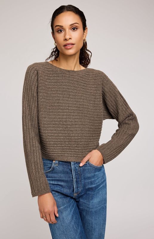 GF Niko Pullover Sweater in Heather Umber