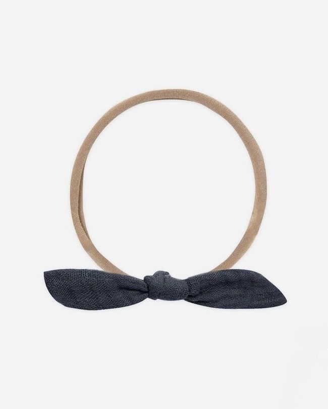 Rylee + Cru Little Knot Headband in Navy