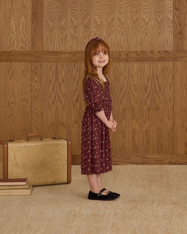 Rylee + Cru Adelaide Dress in Harvest Berry