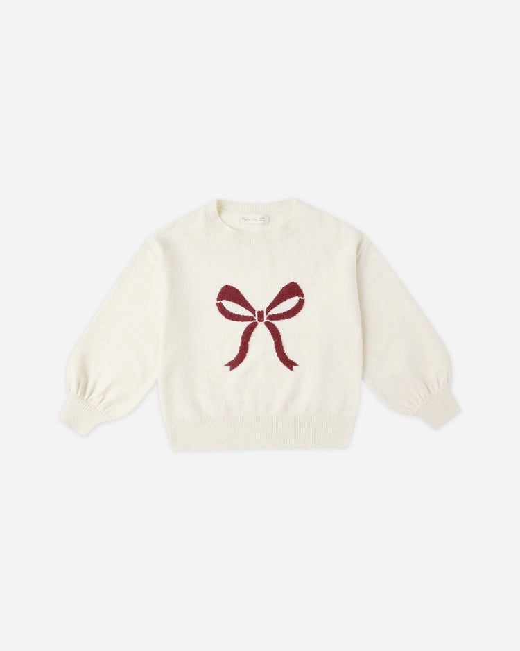 Rylee + Cru Aspen Sweater in Bow, Size: 4-5y