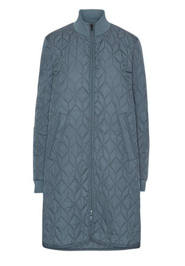Padded Quilt Coat in Ombre Blue, Size: 34