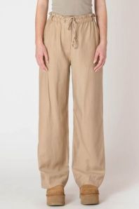 Room 34 Wide Leg Flowy Pant in Safari