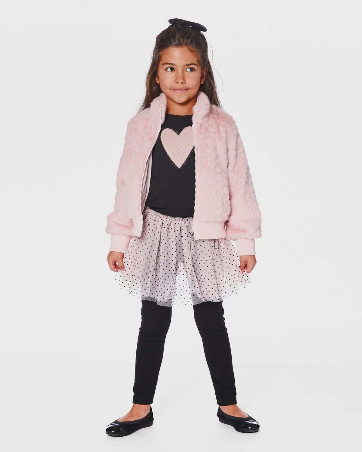 L/S Organic Cotton Shirt - Pink Heart