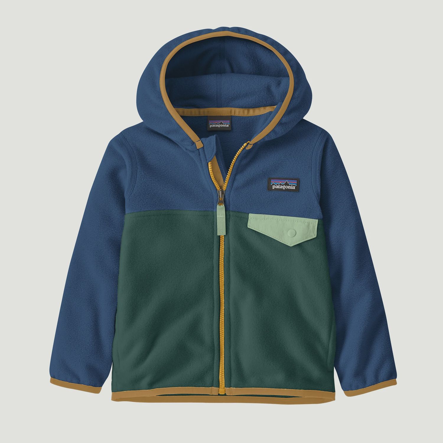 Baby Micro D Snap-T Jacket in Cascade Green, Size: 3-6m