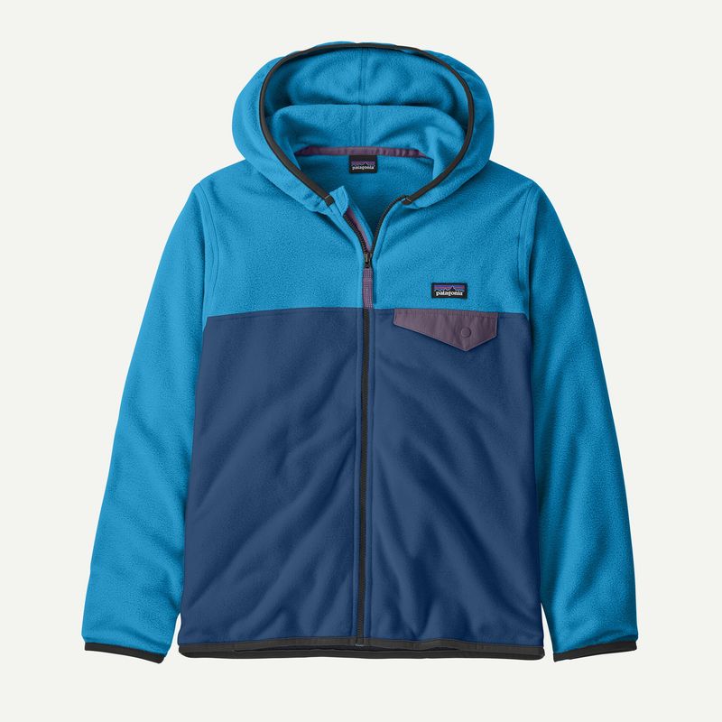 Kids’ Micro D Snap-T Jacket in Cement Blue