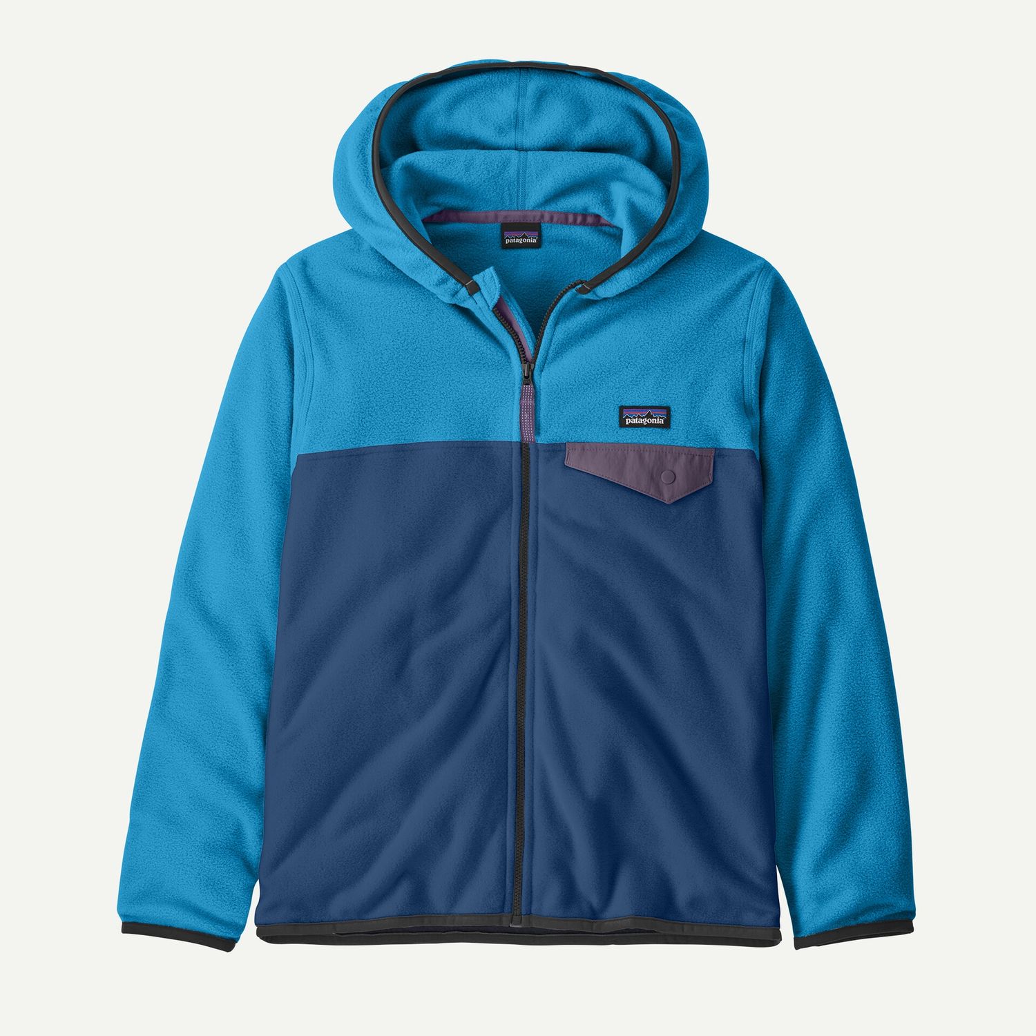 Kids’ Micro D Snap-T Jacket in Cement Blue, Size: M (10)