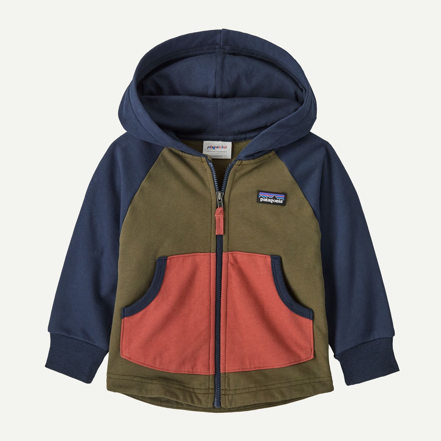 Baby Full-Zip Hoody Sweatshirt in Basin Green, Size: 2T