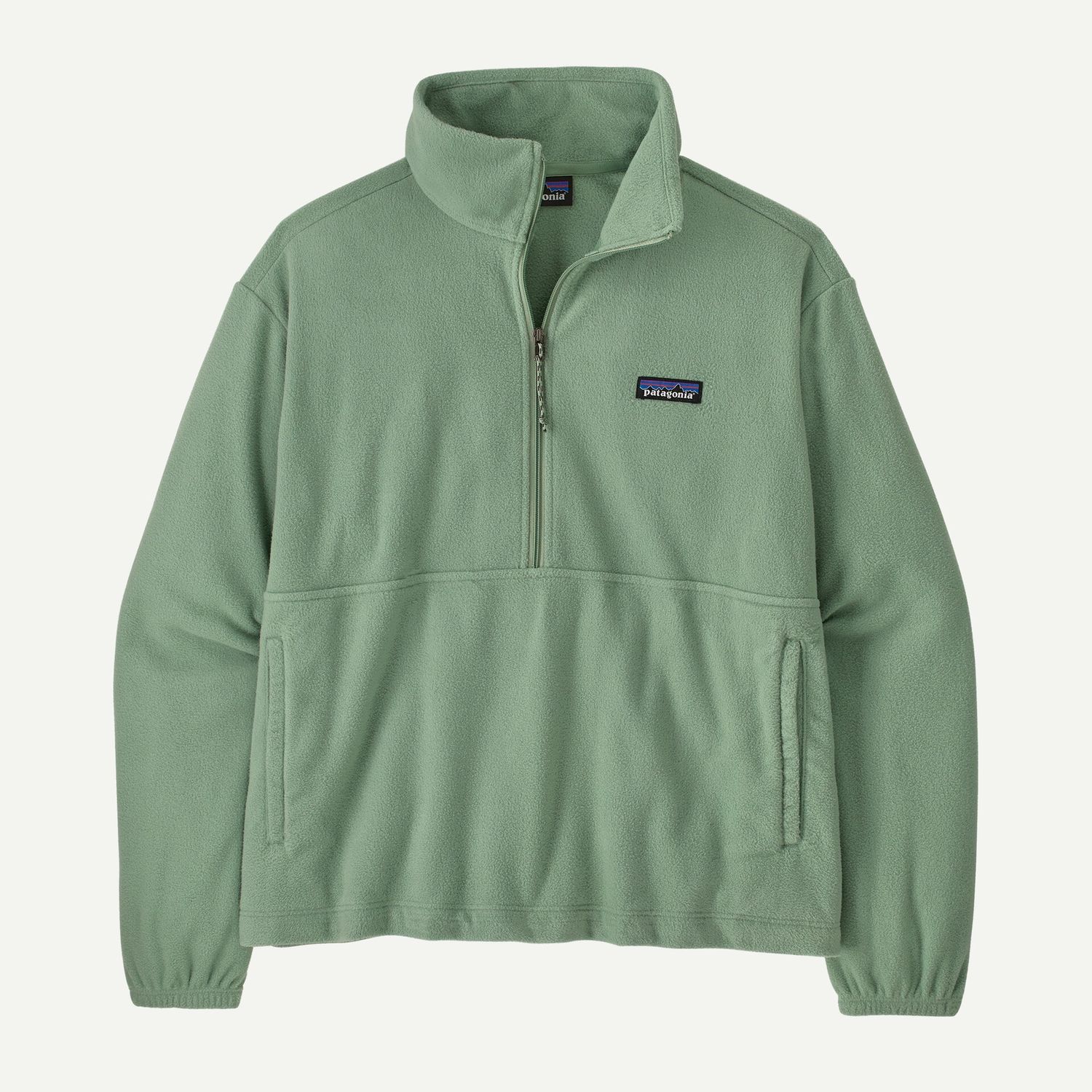 W’s Micro D 1/2 Zip Fleece Pullover in Ellwood Green, Size: XS