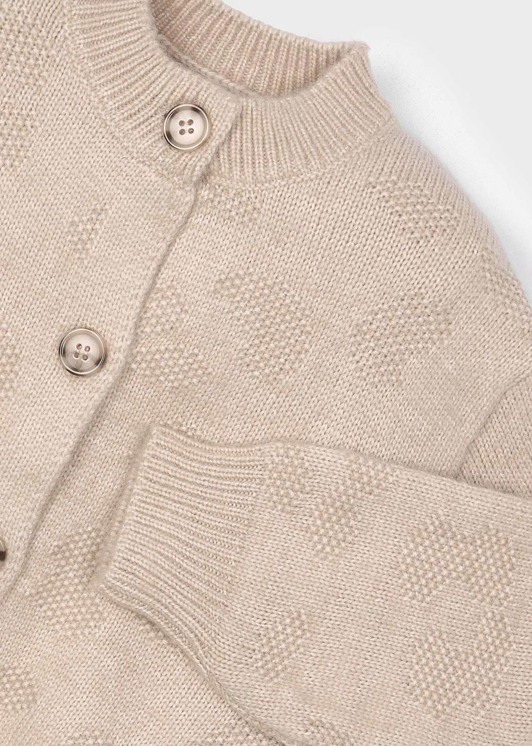 Mayoral 4309 Fantasy knit cardigan/sesamo
