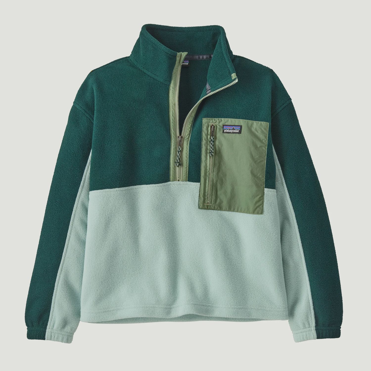 K’s Microdini 1/2 Zip Pullover in Virtually Blue, Size: XS