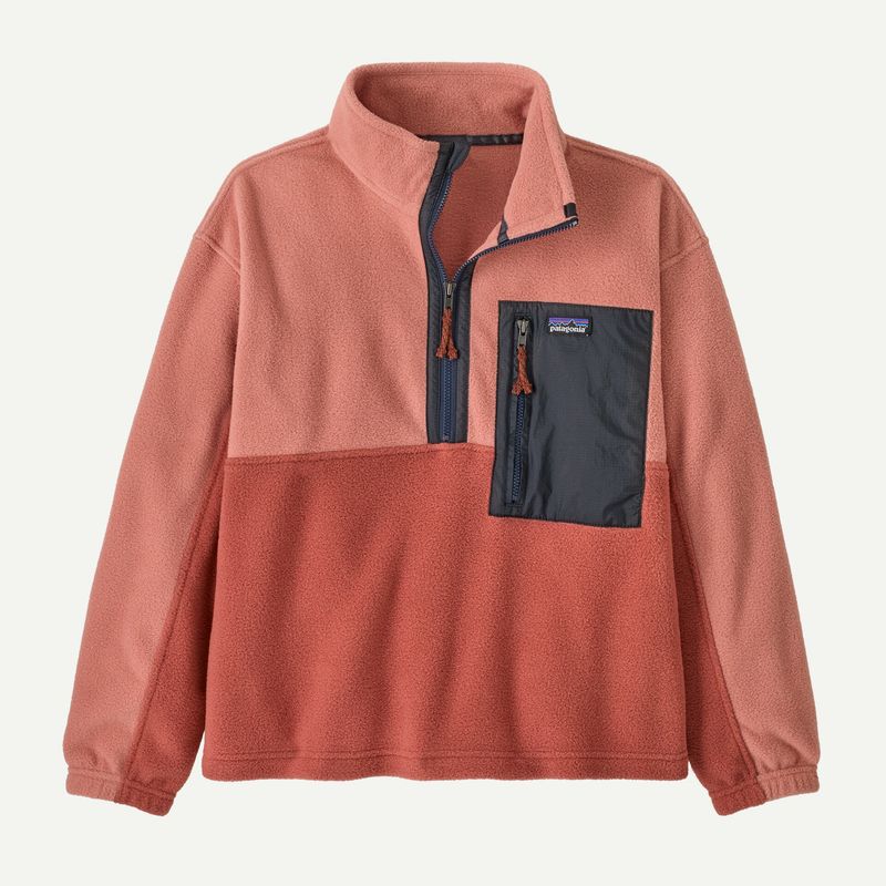K&#39;s Microdini 1/2 Zip Pullover in Potters Red
