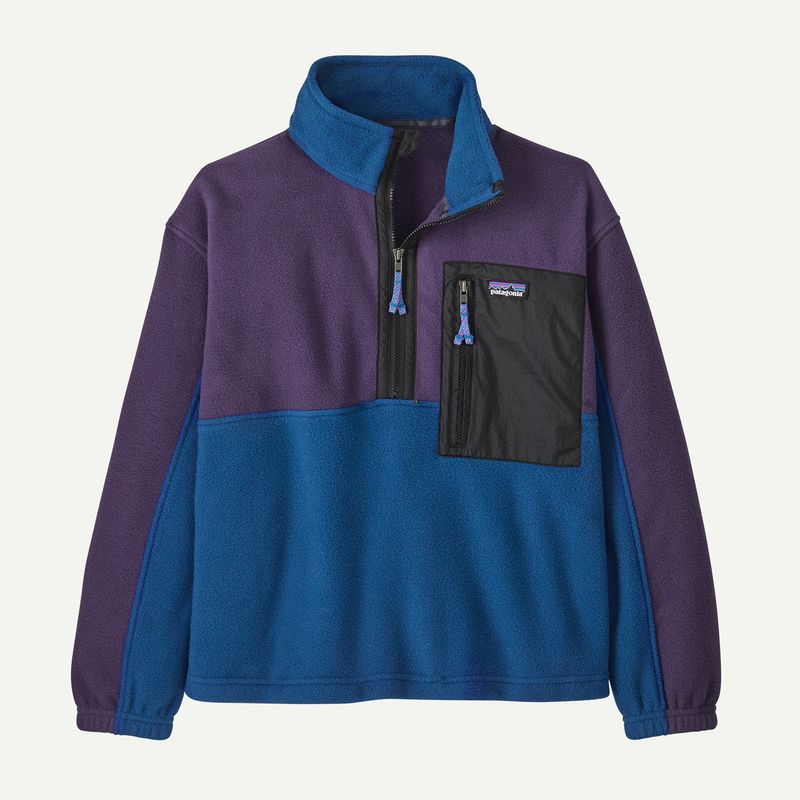 K’s Microdini 1/2 Zip Pullover in Cement Blue