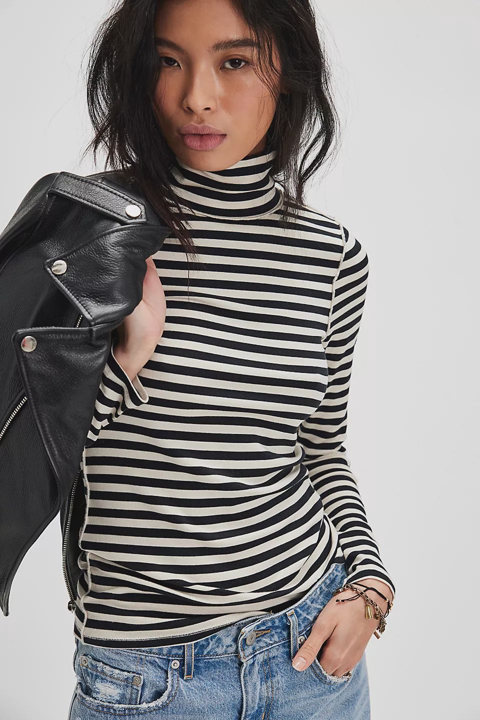 Free People/Good Good Turtle Stripe/Black Combo