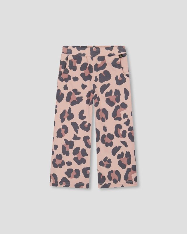 Printed Leopard Wide Leg Pants