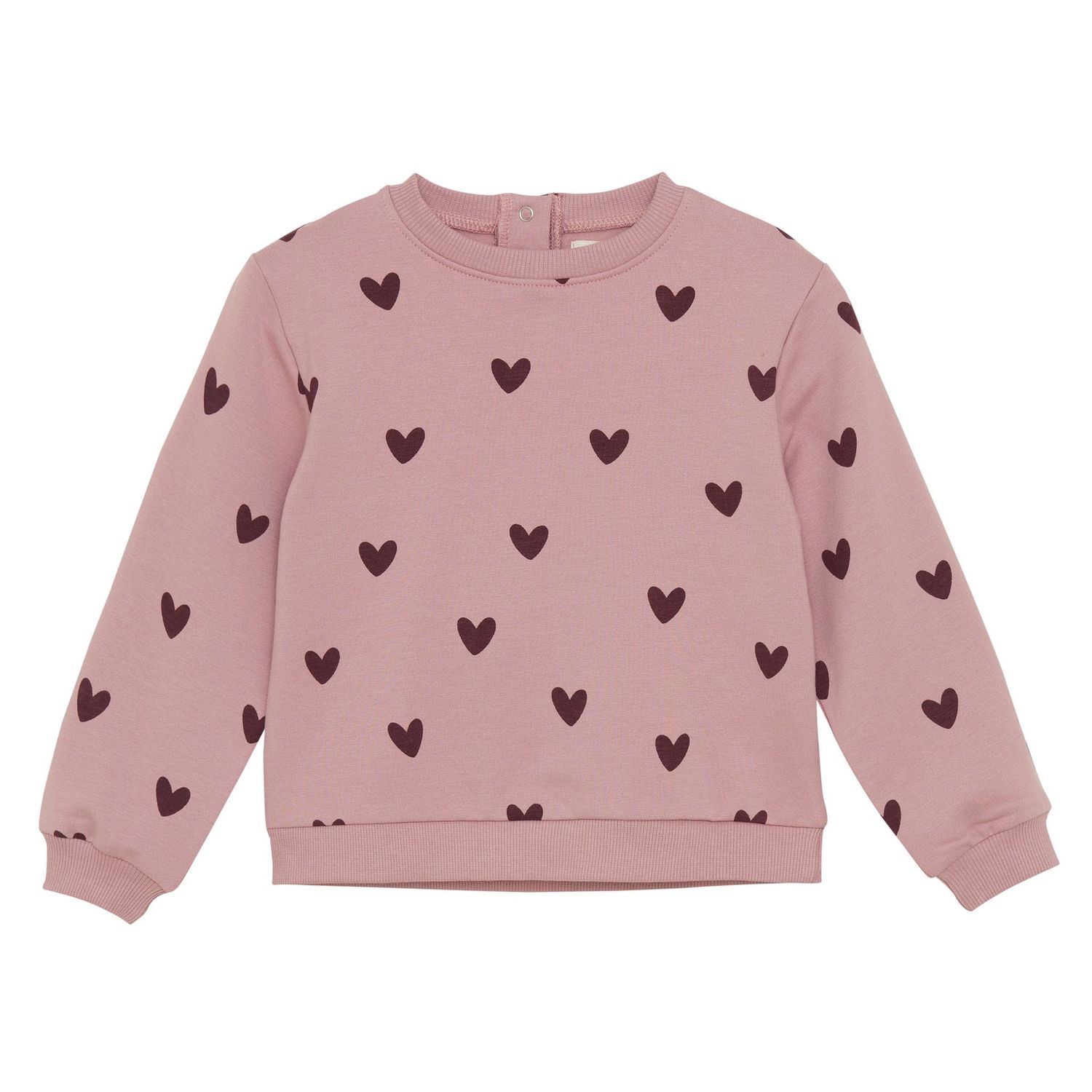 SWEATSHIRT PINK HEARTS, Size: 2y