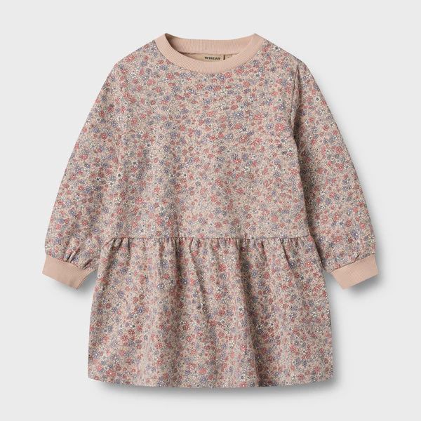Wheat Sweat Dress Zenia in Rose Dust Flowers