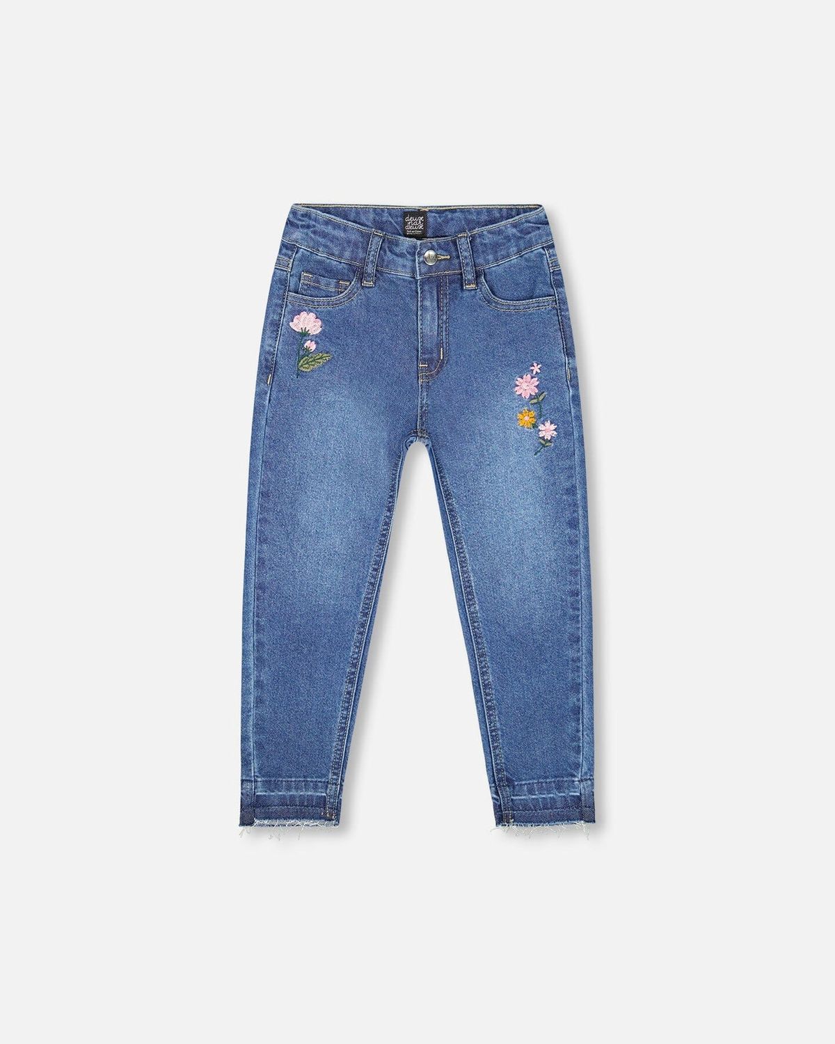 Deux Par Deux - Embroidered Jeans, Size: 2