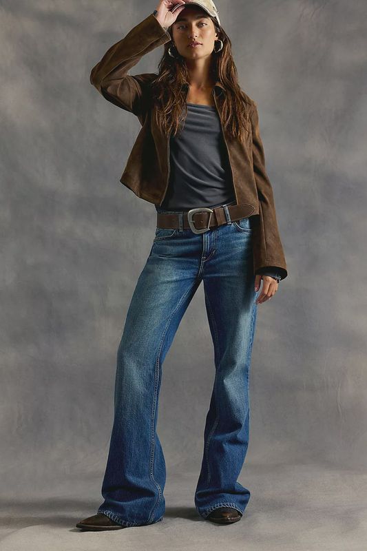 We The Free West Coast Relaxed Flare Jeans in Humble
