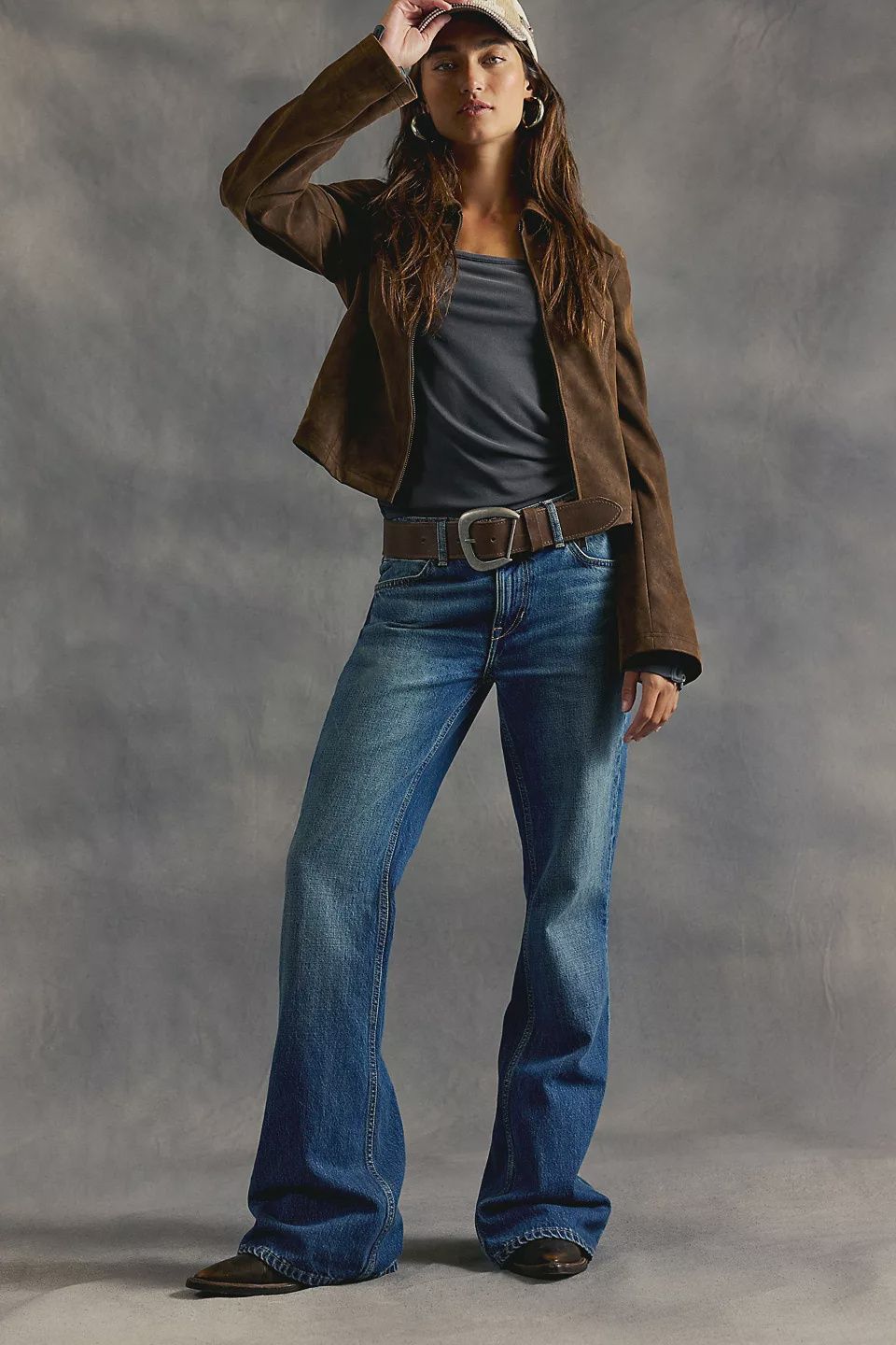 We The Free West Coast Relaxed Flare Jeans in Humble, Size: 26