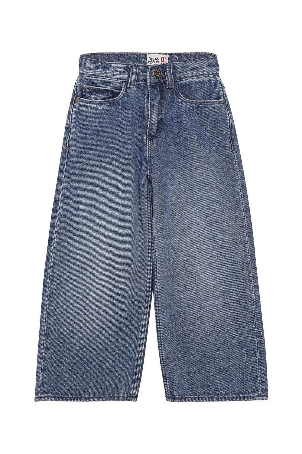 Noppies Girls Pooler Jeans in Blue Mid Wash, Size: 2