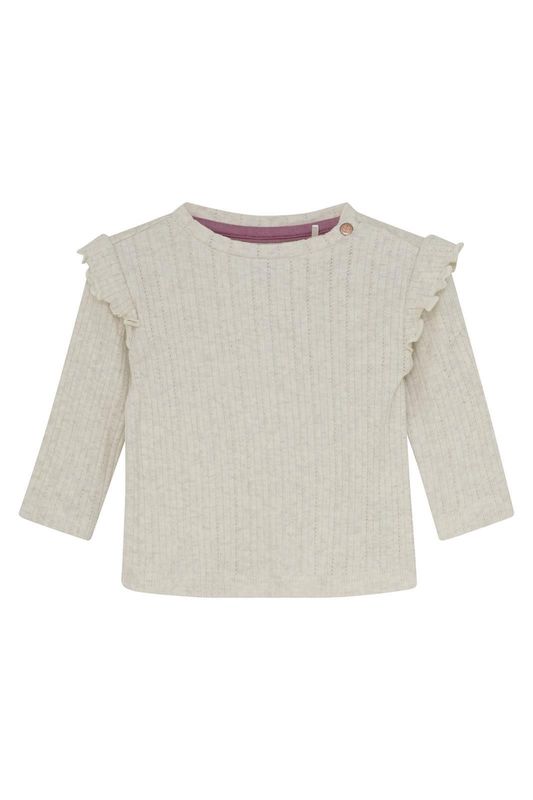 Noppies Baby Thornwood LS Top in Oatmeal Melange