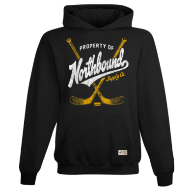 Northbound Hockey Sticks Hoodie/Black