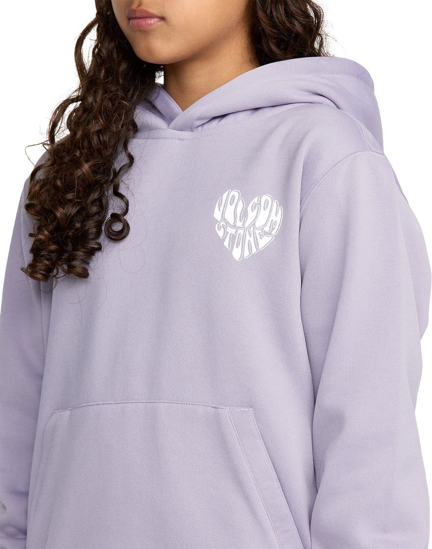 Volcom Hydro Fleece Hoodie in Lavender Aura