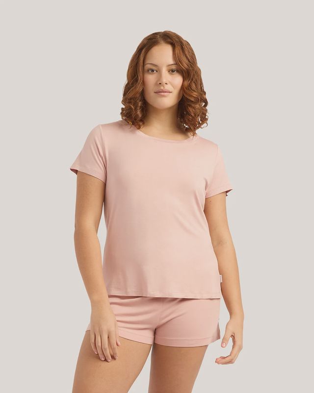 Boody Goodnight Sleep Tee / Dusty Pink