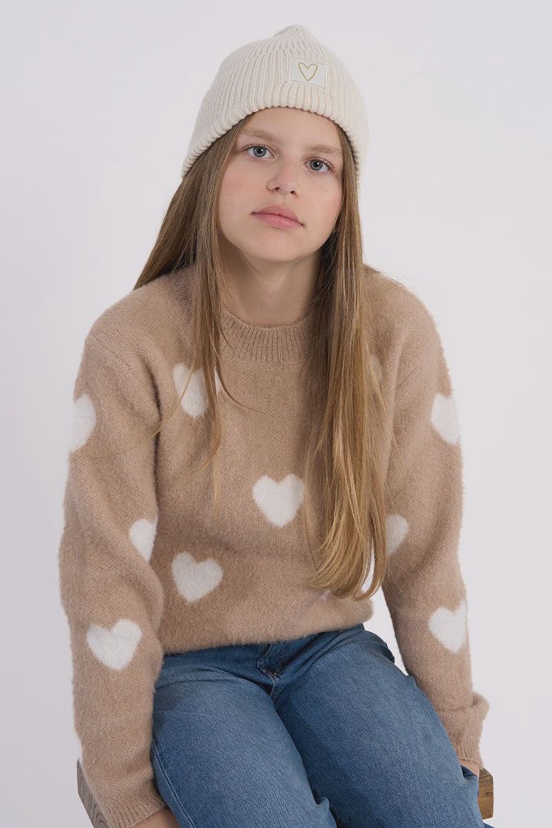 Molly Bracken Beige Knit Sweater