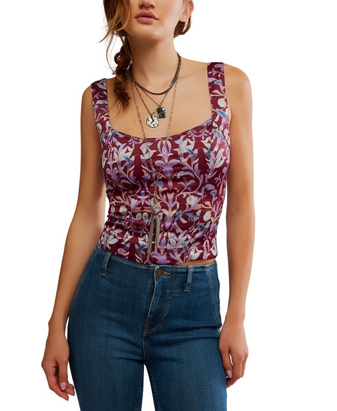 Free People/Grace Corset/Cabernet Combo