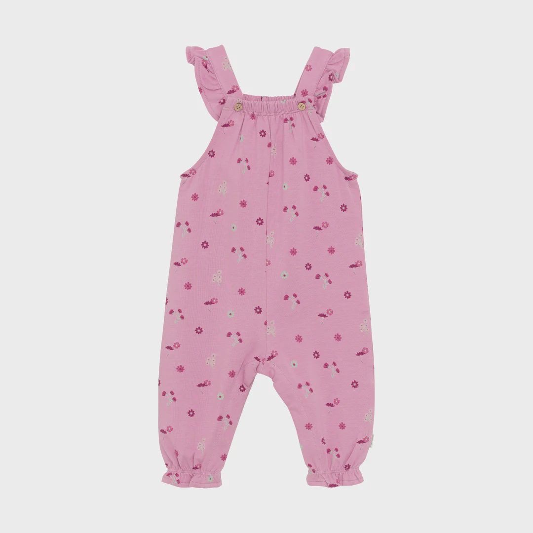 Minymo Floral Print Sweat-Overalls 114038-5111