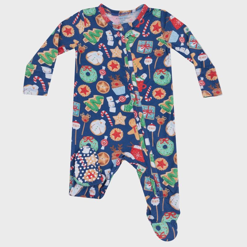 Angel Dear 2 Way Zipper Footie/Christmas Treats/Navy