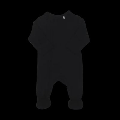 Modal zipper footie - Black