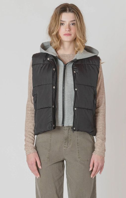 Room 34/Short Puffer Vest/Black